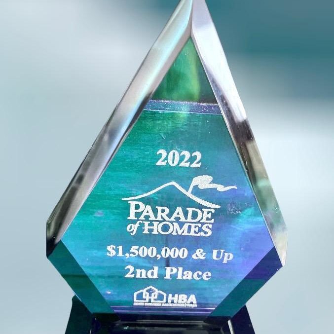 2022 Parade of Homes $1,500.000 and up 2nd Place Winner